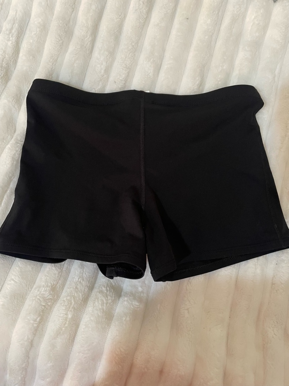 Nike Black Athletic Swim Shorts with White Swoosh - Picture 3 of 11